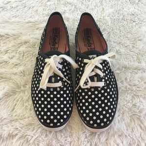 Keds | Champion Black and White Polka Dot- 7.5